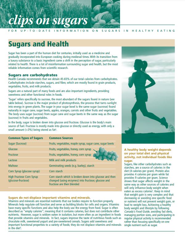 Sugars and health 